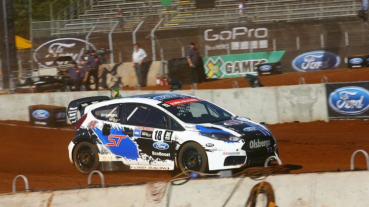Ford Fiesta och Patrik Sandell tävlar i X Games när det nu kommer till Europa