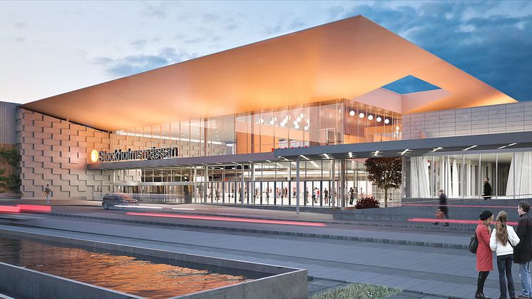 Work to remodel Stockholmsmässan’s entrance enters final phase