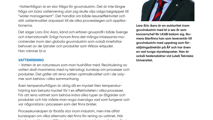 Gruvindustrin - Hållbarhetsfrågan skapar behov av övergripande systemlösningar