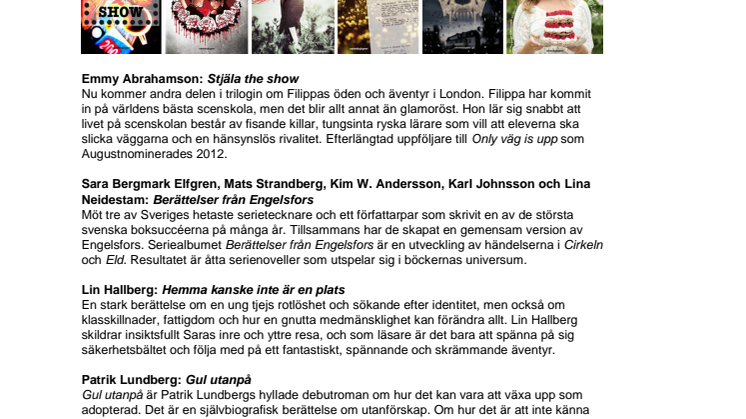 Påminnelse - inbjudan till ungdomsboksfrukost 11 april på Rabén & Sjögren 