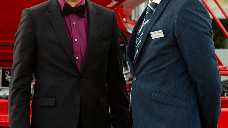 Traugott Horsch tillsammans med Swedish Agro Machinerys vd Björn Pettersson. 