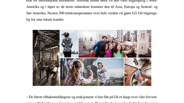 LG STARTER UTRULLINGEN AV SELKSAPETS MYE OMTALTE SMARTTELEFON G6