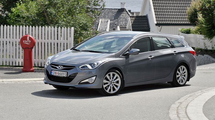 Hyundai i40 i Larviks gater