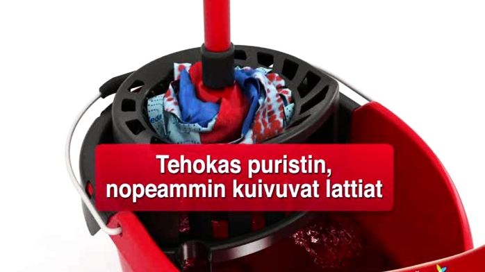 SuperMocio3Action -liuskamoppi moderniin lattianpesuun