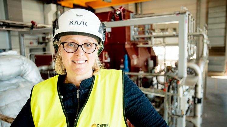 Linda Östberg, chef för avdelningen Energiproduktion på Karlstads Energi,