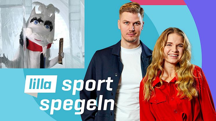 Programledarna för Lilla Sportspegeln och Vinterskuggan gästar Barnens Vasalopp skidor i Mora lördag 4 mars 2023.