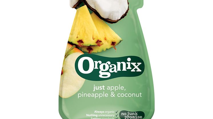 Organix Just apple, pineapple & coconut