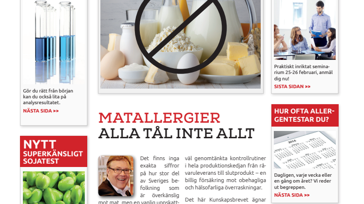 Kunskapsbrev Allergener