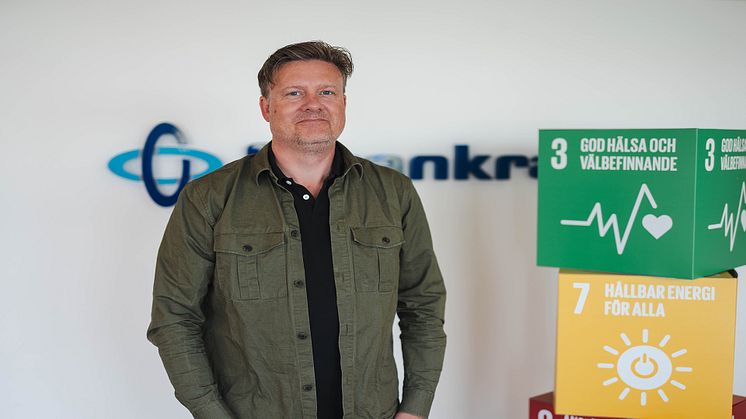 Fredrik Hildingsson från Forankra i Vårgårda - ett av alla de företag som medverkar i Klimatlöftet. 