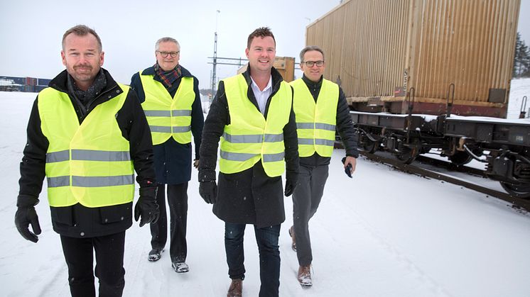 Robert Lindkvist DB Schenker,  Hans Backman Real Rail, Johan Granberg och Anders E Johannson Polarbröd 