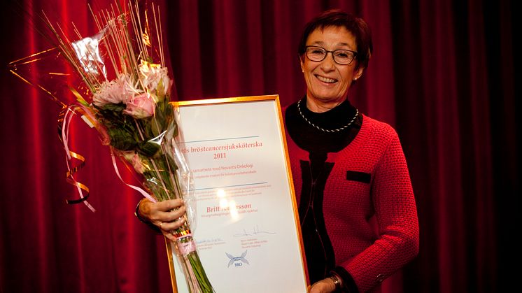 Årets Bröstsjuksköterska 2011 - Britt Andersson från Sundsvalls sjukhus