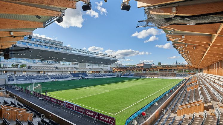 FOJAB har ritat Nya Studenternas i Uppsala som utsetts till Årets idrottsarena 2023. Foto: Åke E:son Lindman