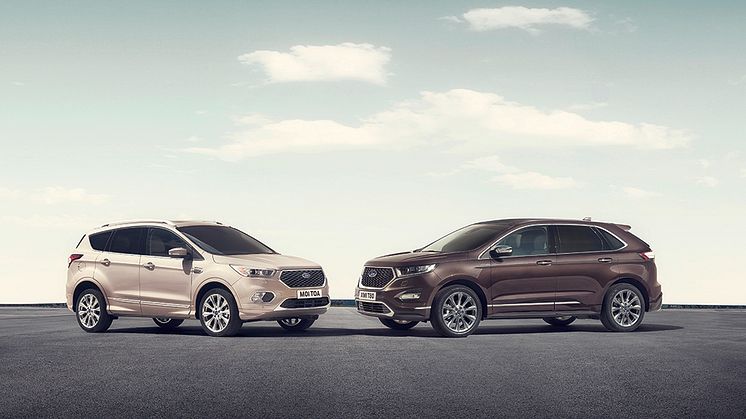 Az új Ford Kuga Vignale és Ford Edge Vignale modellek