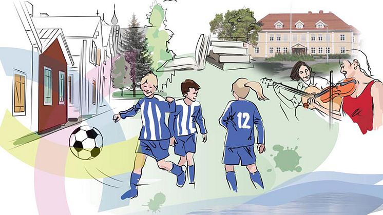 Sommaren 2022 genomfördes en tidig dialog om Öjebyns fortsatta utveckling.    Illustration: Piteå kommun