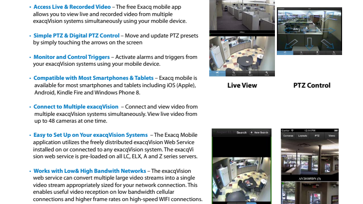 exacqVision Mobile