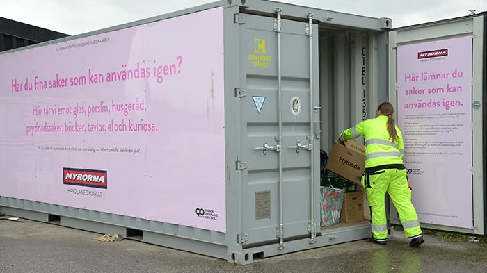 Åternyttan på alla återvinningscentraler
