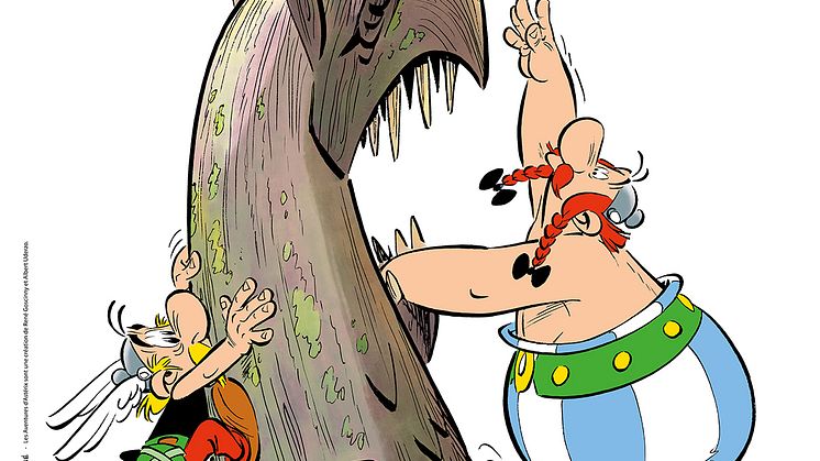 Asterix och Gripen illustration