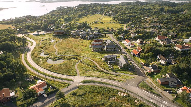 HSB brf Amundö Äng flygfoto