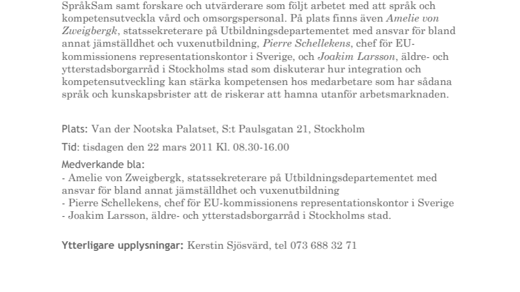 Språket som språngbräda – Konferens om språk och kompetensutveckling