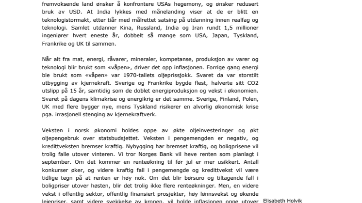 månedsrapport august 2023