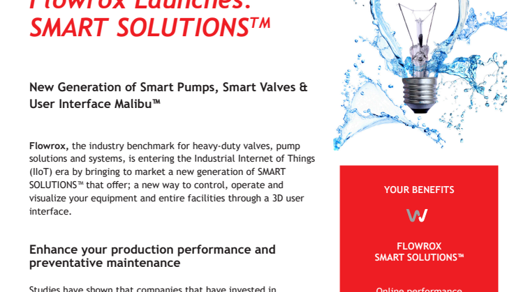 Flowrox Launches: SMART SOLUTIONS ™