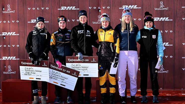 Pristagare juniorklassen Tjejvasan 2023