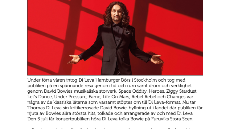 Di Leva tolkar Bowie på Furuviks Stora Scen