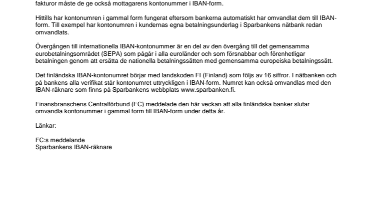 Sparbankerna godkänner kontonummer i gammal form till senhösten 