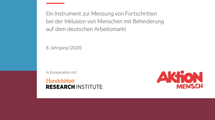 Inklusionsbarometer Arbeit - Studie 2020