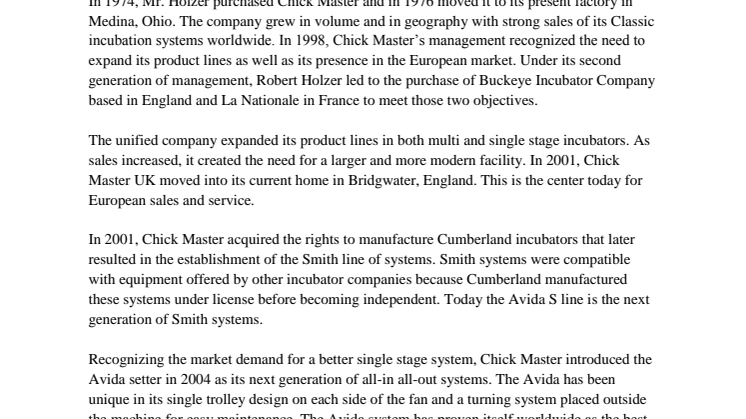 Anolytech signs contract with Chick Master, one of the world's largest supplier of equipment for the poultry industry