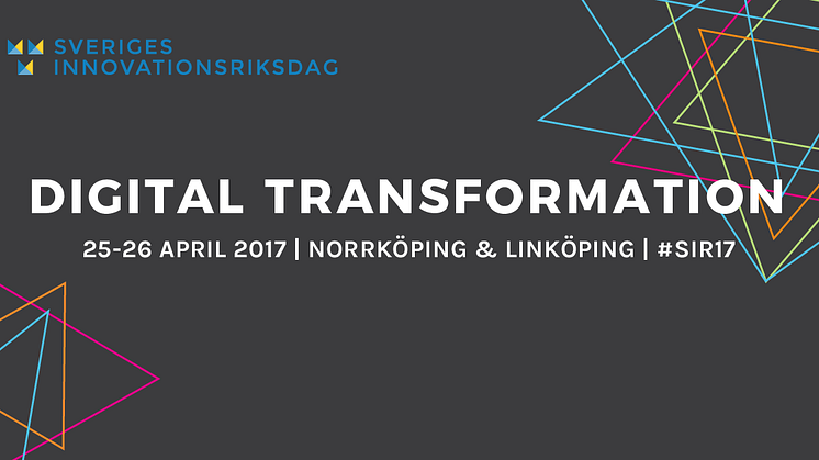 Inbjudan till pressträff under Sveriges Innovationsriksdag 2017