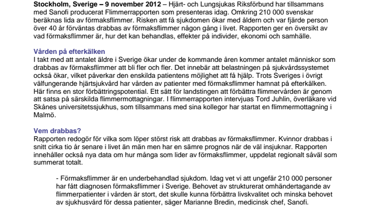 Att leva med förmaksflimmer