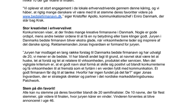 En af disse virksomheder har Danmarks bedste firmanavn
