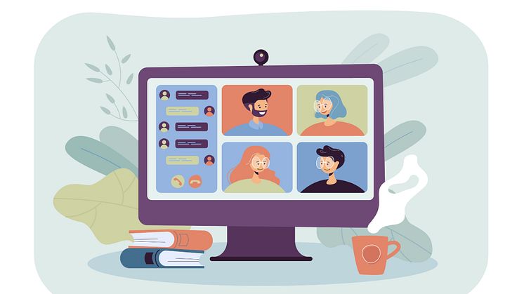 Socialministern gör digitalt studiebesök