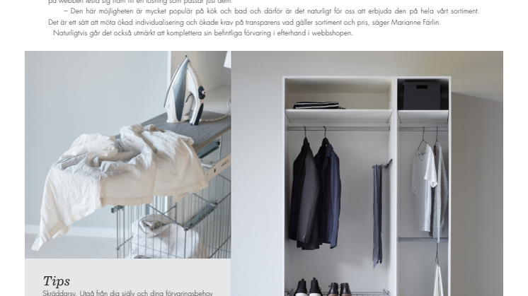 En garderob för dig. Och ditt liv.