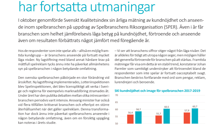 Spelbranschen förändras men har fortsatta utmaningar 