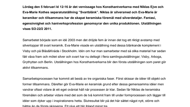  Niklas Ejve och Eva-Marie Kothe - Svartblänk