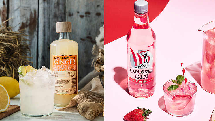 Ginger Tonic och Pink Gin Lemonade
