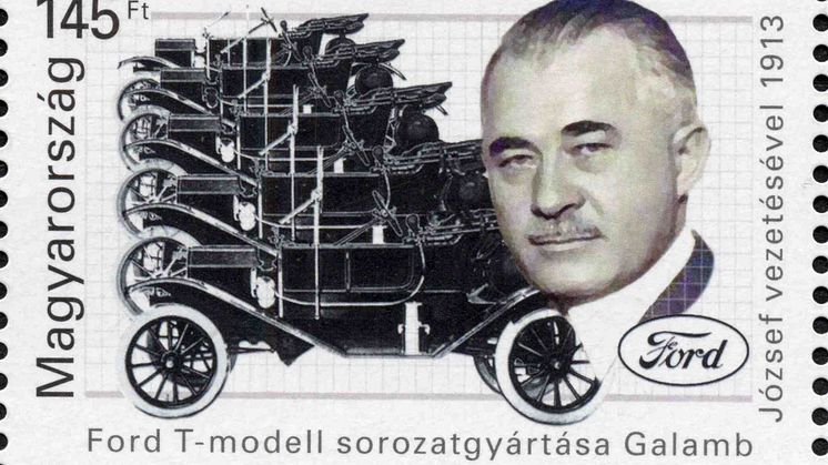 Galamb József munkásságának emlékét bélyeg is őrzi