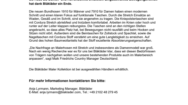 MALERHOSEN MIT STRETCH EINSÄTZEN FÜR FRAUEN UND MÄNNER