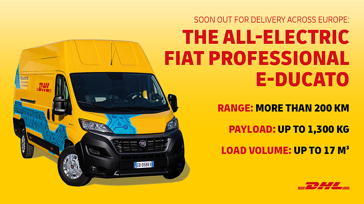 DHL Express samarbeider med Fiat Professional om elektrifisering av last-mile levering