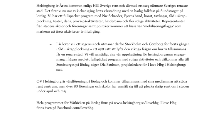 ​Premiär för SM i skräpplockning på Sundstorget på lördag