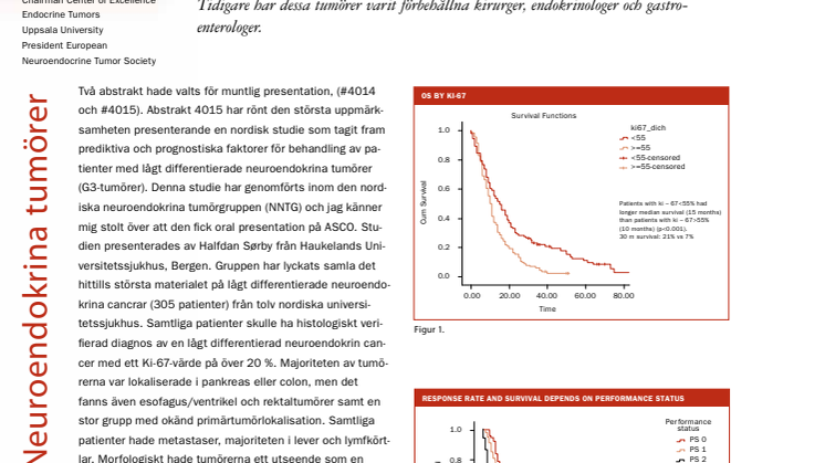 Professor Kjell Öberg: Uppseendeväckande resultat för nordisk studie av neuroendokrina tumörer, ASCO 2012