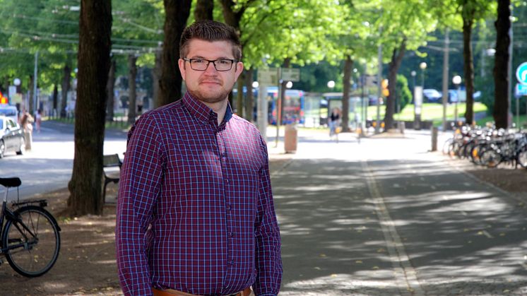 Sebastian Jonczyk, redovisningsekonom på enheten Ekonomiservice, GU Ventures. 