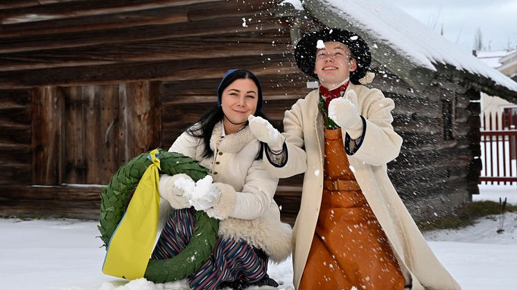 Vasaloppets kranskulla 2023 Alice Larsson och kransmas 2023 Albin Gezelius _ (5)