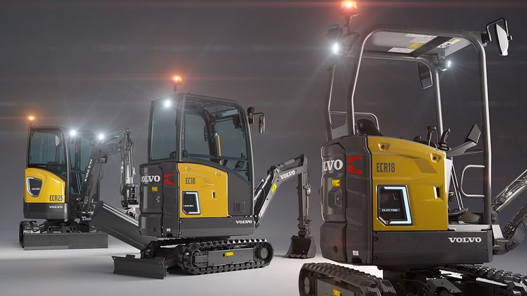 Volvo eldrivna minigrävare