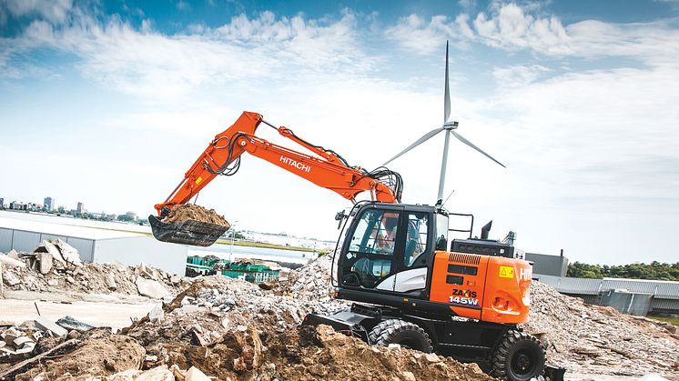 Hitachi hjulgrävare ZX140W-6