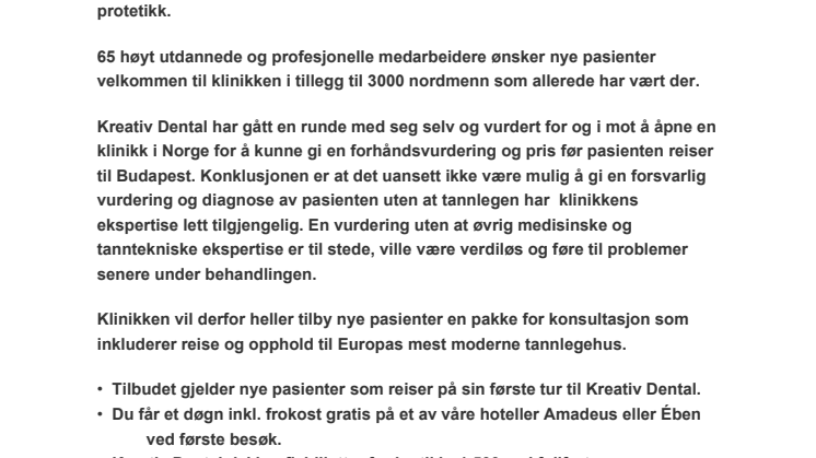 Reisepakke konsultasjon
