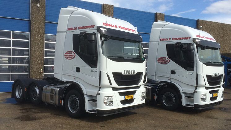 To nye Iveco Stralis i fuld bredde skal køre for Smalle Transport