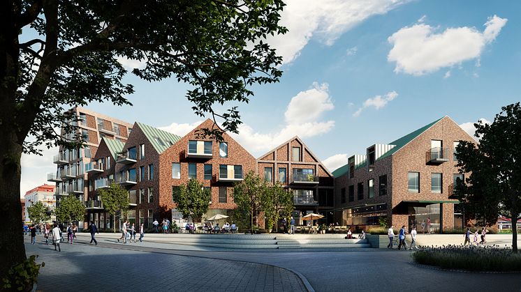 Förslaget "Hydrotomten" ritat av Liljewall arkitekter